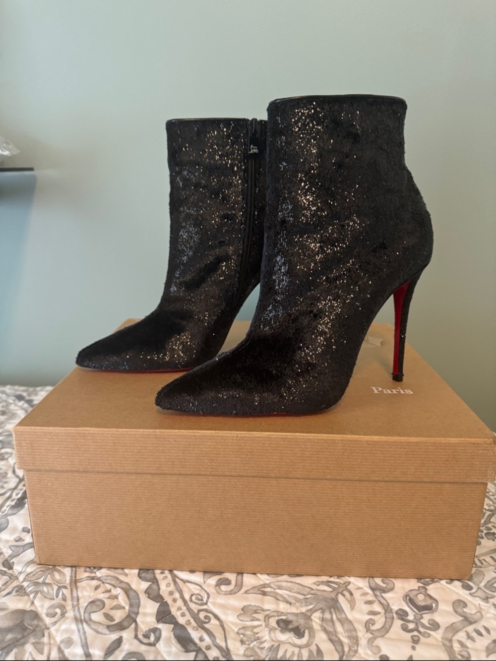 Black Christian Louboutin So Kate Booties